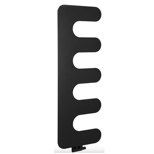 Designradiator Sapho Evolla 49x139 cm Mat Zwart