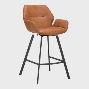 by fonQ Billy Barkruk Draaibaar - Microleder - Cognac