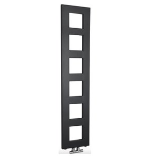 Designradiator Sapho Block 28x133 Cm Mat Zwart