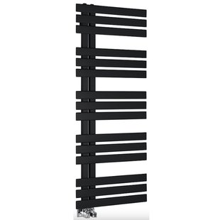 Designradiator Sapho Silvana Recht 50x123.6 cm 561W Mat Zwart