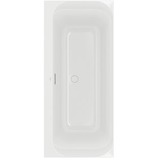 Villeroy & boch Loop duobad - 170x75cm - rechthoek - acryl Wit Alpin glans uba170lsf2v-01 Villeroy & boch Loop duobad - 170x75cm - rechthoek - acryl Wit Alpin glans uba170lsf2v-01