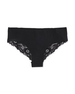 HEMA Dames Brazilian Micro Met Kant Zwart (zwart) HEMA Dames Brazilian Micro Met Kant Zwart (zwart)