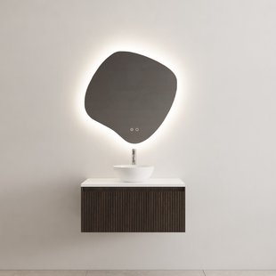 Onderkast Gliss Design Timotheus 80 CM Incl. Topplaat Charcoal