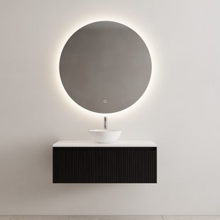 Onderkast Gliss Design Timotheus 100 CM Incl. Topplaat Black Veneer