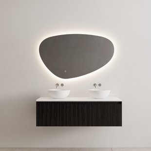 Onderkast Gliss Design Timotheus 120 CM Incl. Topplaat Black Veneer