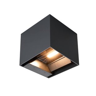 Prios LED wandlamp op zonne-energie Lius, hoogte 15 cm, bewegingsmelder