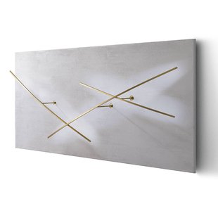 ICONE wandlamp Albatros 927 145cm wit/messing