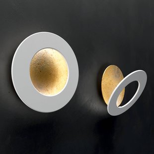 Wandlamp ICONE Vera 927 Triac Ø26cm goud/wit