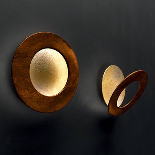 ICONE Vera wandlamp 927 Triac Ø31cm goud/roest