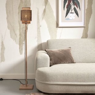 GOOD & MOJO Bhutan vloerlamp hoogte 135 cm naturel