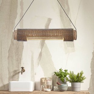 GOOD & MOJO Bhutan hanglamp 85cm naturel/zwart