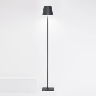 Zafferano Poldina L accu-vloerlamp IP54 grijs