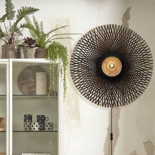 Good & Mojo Good &amp; Mojo Kalimantan wand, Natur, Ø 87cm