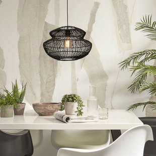 GOOD & MOJO Zanzibar hanglamp 40x30cm, zwart