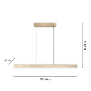 LED hanglamp PURE Moto-Rise, imperial gold, aluminium, CCT