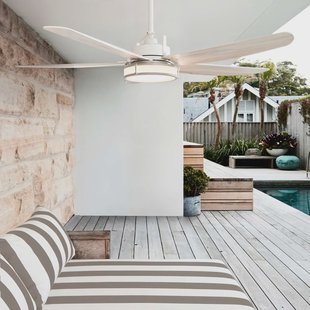 Beacon Lighting Beacon plafondventilator met verlichting Louisville, wit, stil