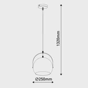 Näve Hanglamp Colorado met ronde kap, geel Näve Hanglamp Colorado met ronde kap, geel
