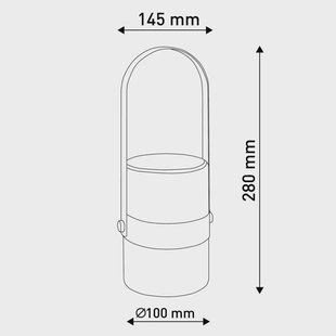 Näve LED sfeerlamp Neo voor binnen met accu, mint