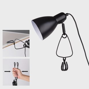 Näve Klemlamp Mara justeerbaar aansluitkabel, zwart