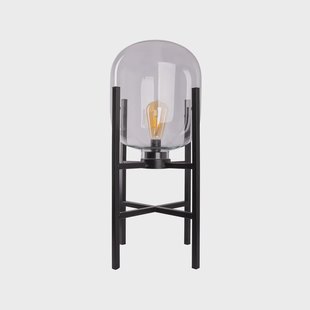 Näve LED-accu-buiten sfeerlamp Lora van glas en metaal