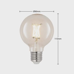 Arcchio LED E27 4W G80 2700K filament dimbaar helder per 3