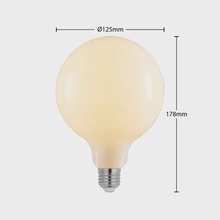Arcchio LED lamp E27 8W 2.700K G125 dimbaar opaal 3/set Arcchio LED lamp E27 8W 2.700K G125 dimbaar opaal 3/set