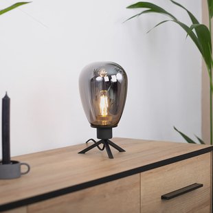 Steinhauer Reflexion tafellamp, Ø 15 cm, hoogte 28 cm, zwart