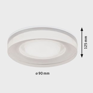 Paulmann Luena plafond inbouwlamp GU10 IP65 wit