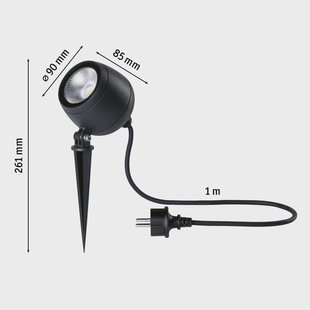 Paulmann Kikolo LED prikspot 8W 3.000K 60°