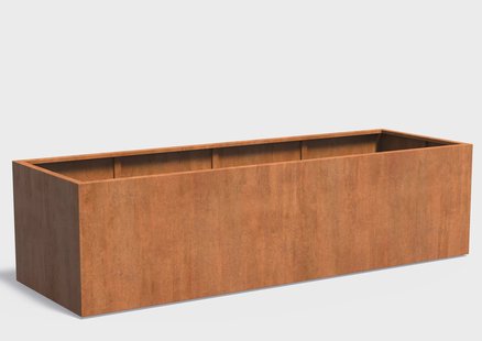 Cortenstaal plantenbak CARREZ 300x100x80cm.