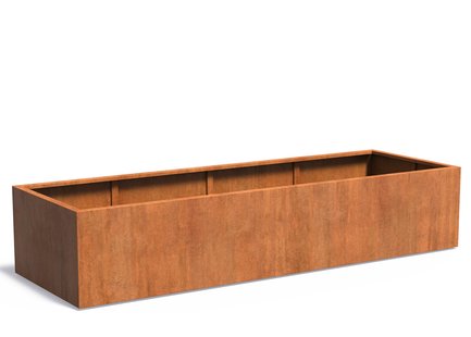 Cortenstaal plantenbak CARREZ 300x100x60cm.