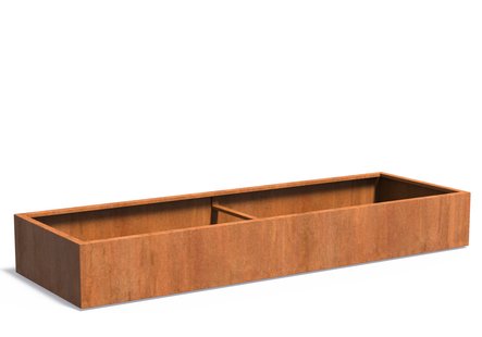 Cortenstaal plantenbak CARREZ 300x100x40cm.