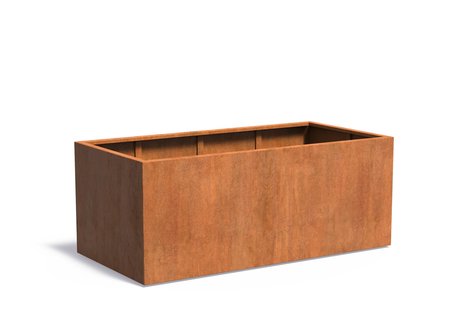Cortenstaal plantenbak CARREZ 200x100x80cm.
