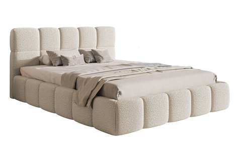 Bedframe Chloe bouclé 140 x 200 cm | NADUVI Collection