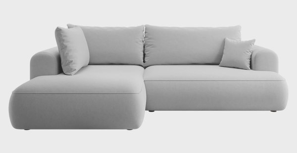 Hoekbank Philipa Big links velvet met slaapfunctie | Selsey Design