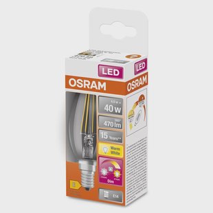 OSRAM LED lamp E14 4W GLOWdim helder OSRAM LED lamp E14 4W GLOWdim helder