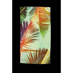 Good Morning Strandlaken Velours Palms 100x180cm - multi