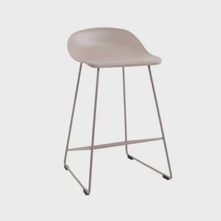 Bronx71 Scandinavische Barkruk Ellen taupe 66cm - Barkrukken set van 2