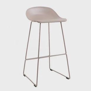 Bronx71 Scandinavische Barkruk Ellen taupe 76 cm - Barkrukken set van