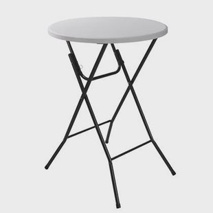 ERRO Statafel Ø80x110cm - wit|grijs ERRO Statafel Ø80x110cm - wit|grijs