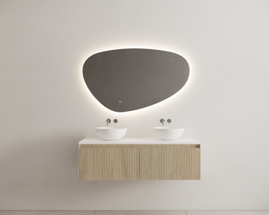 Onderkast Gliss Design Timotheus 140 CM 2 Lades Incl Topplaat Corn Silk