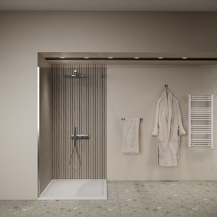 Inloopdouche BWS Elonpa Helder Glas 100x200 cm Chroom