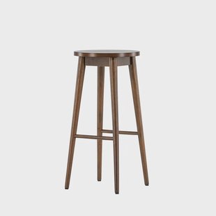 Jur houten barkruk donkerbruin - 75 cm - Set van 2