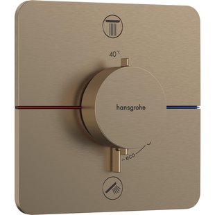 Hansgrohe Showerselect Comfort Q thermostaat inbouw voor 2 functies brushed bronze 15586140