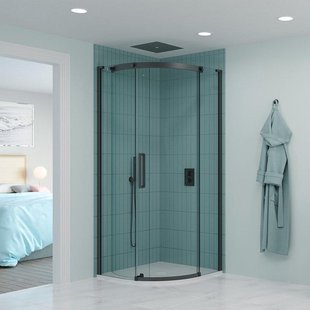 Crosswater Optix Offset Douchecabine - 120x90cm - kwartrond - deur rechts - gunmetal OXQSSTC12X9_R Crosswater Optix Offset Douchecabine - 120x90cm - kwartrond - deur rechts - gunmetal OXQSSTC12X9_R