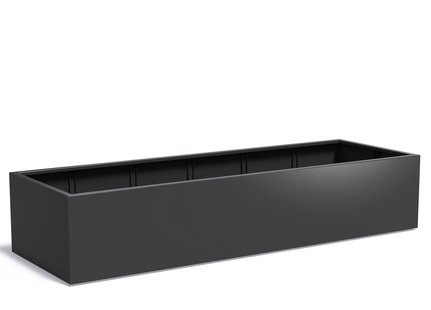 Aluminium plantenbak CARREZ 300x100x60cm.