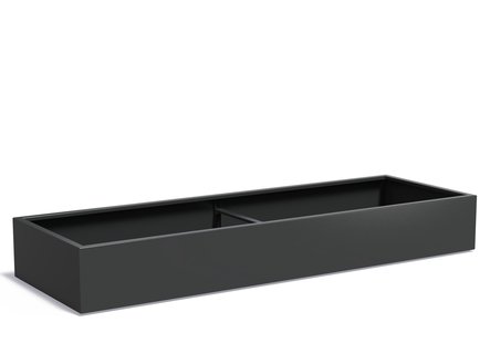 Aluminium plantenbak CARREZ 300x100x40cm.