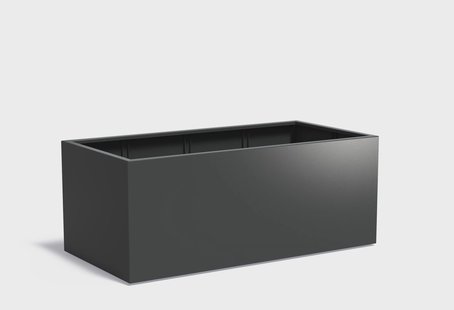 Aluminium plantenbak CARREZ 200x100x80cm.