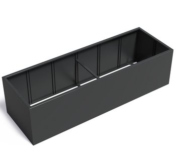 Aluminium plantenbak CARREZ zonder bodem 300x100x80cm.