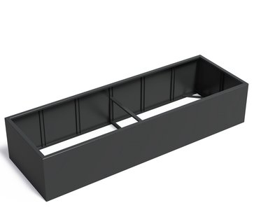 Aluminium plantenbak CARREZ zonder bodem 300x100x60cm.